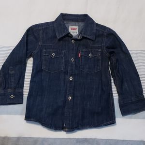 Levi's denim button down western style